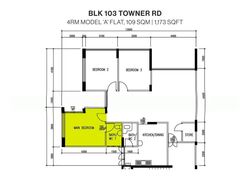 Blk 103 Towner Road (Kallang/Whampoa), HDB 4 Rooms #600258061